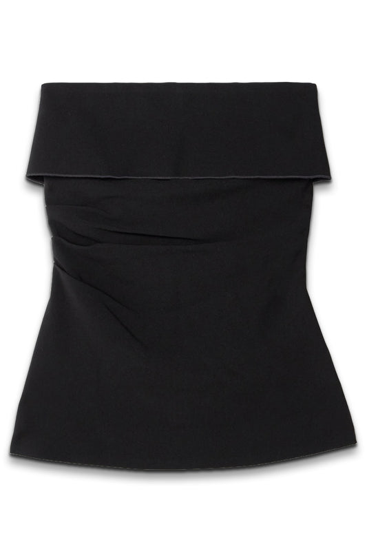 Felicity Strapless Layered Ruched Crepe Top