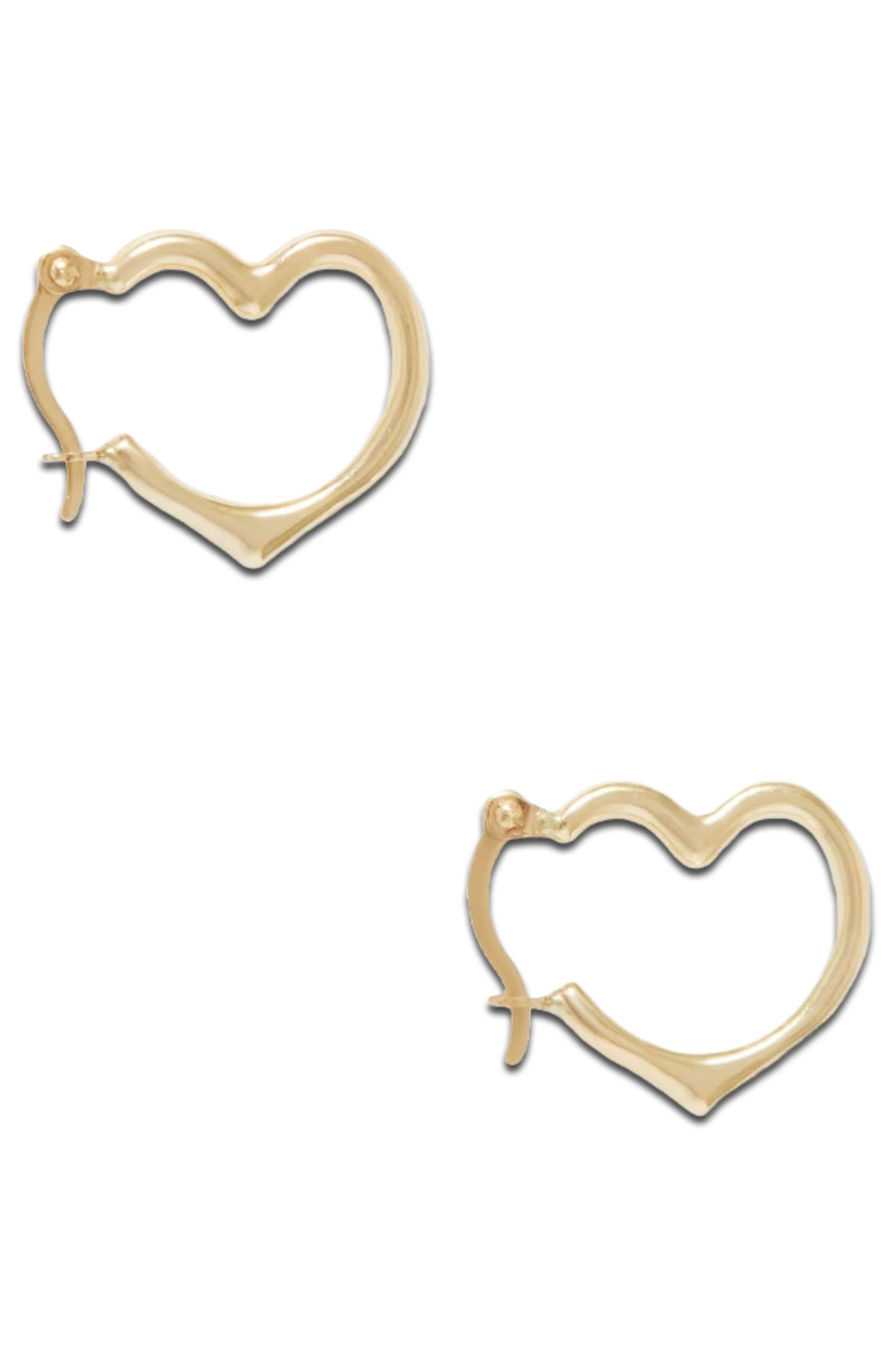 + NET SUSTAIN Heart Feels 14-karat Recycled Gold Hoop Earrings