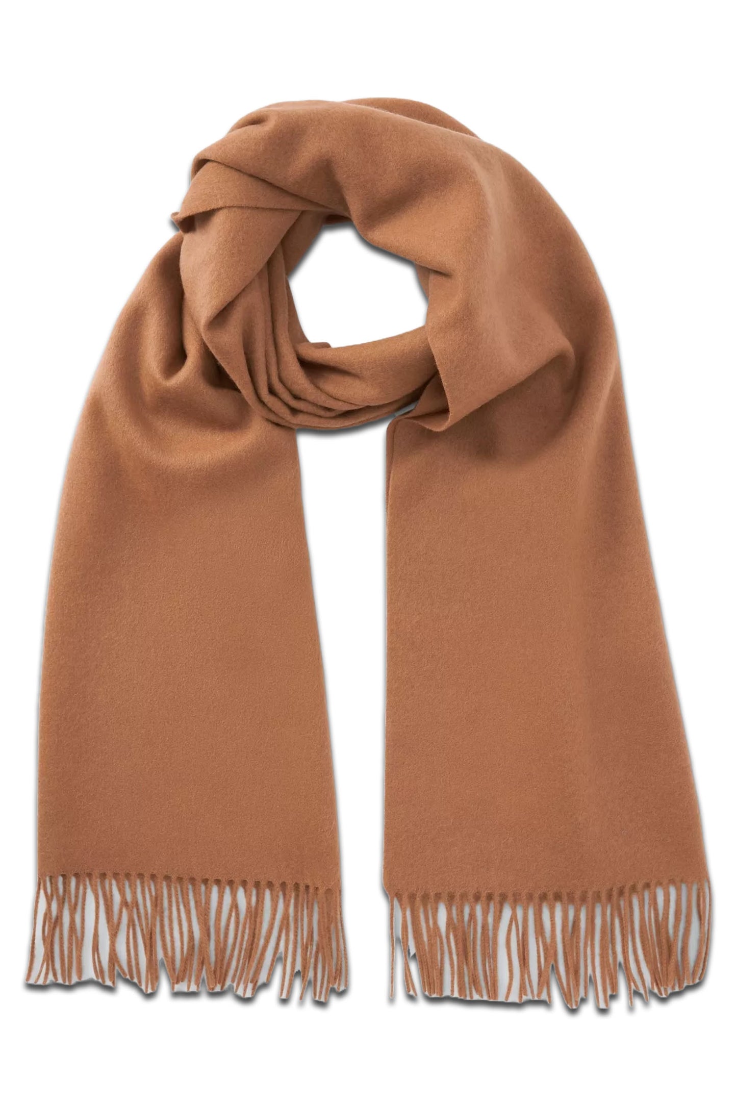 Blanket Wool Scarf, Camel