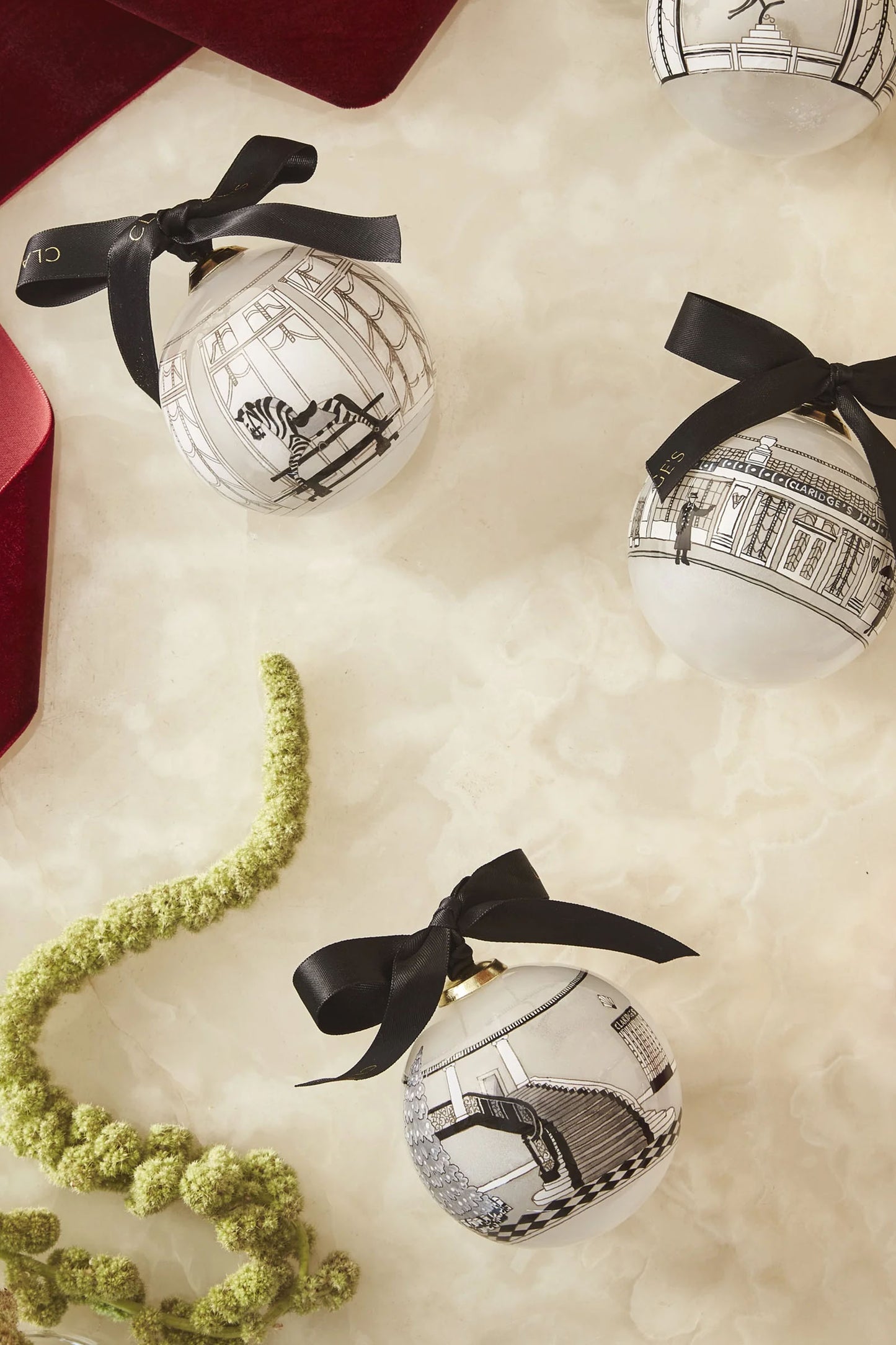Claridge's Hotel Façade Christmas Bauble