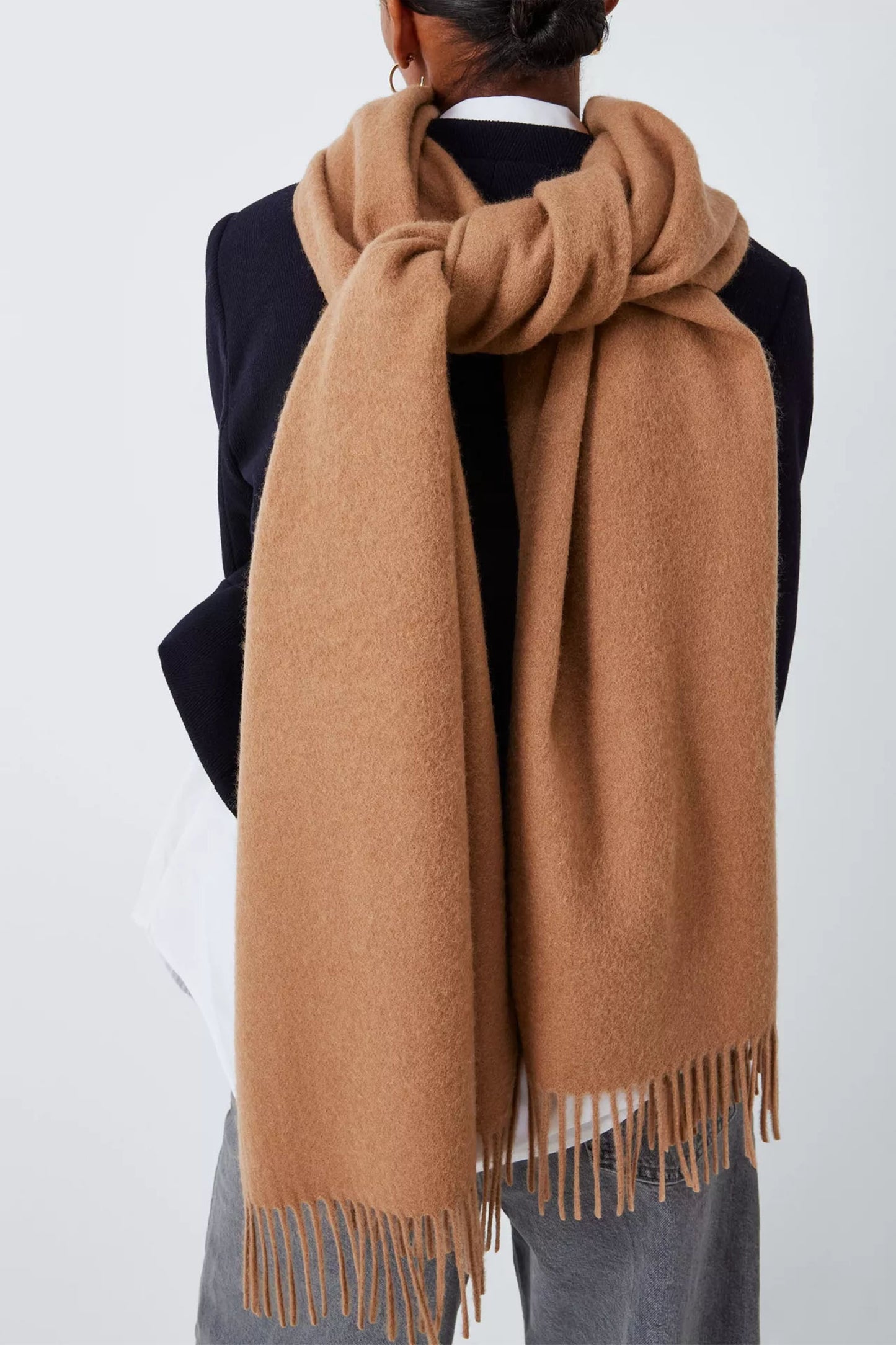 Blanket Wool Scarf, Camel