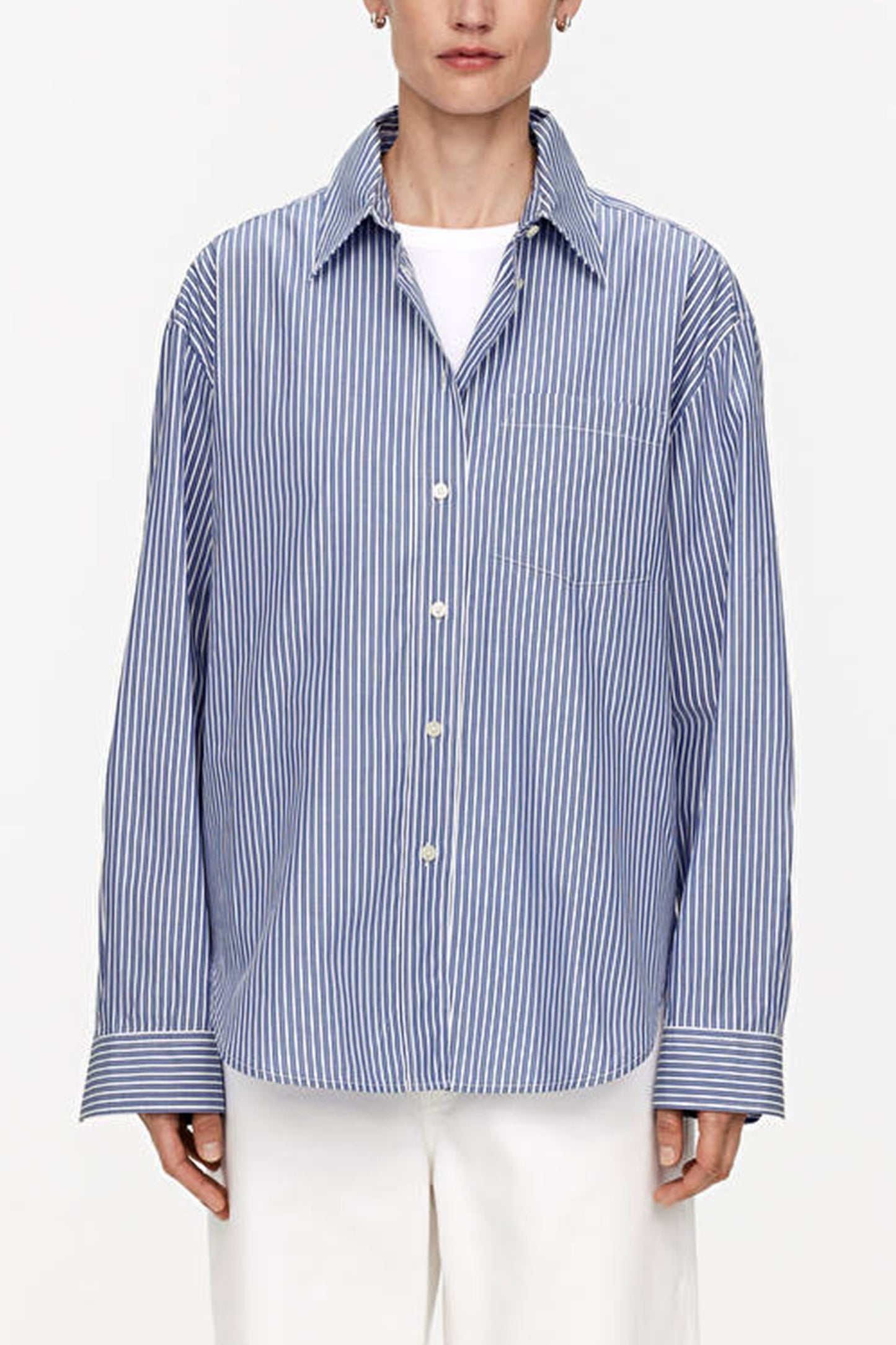 Oversized-Fit Poplin Shirt