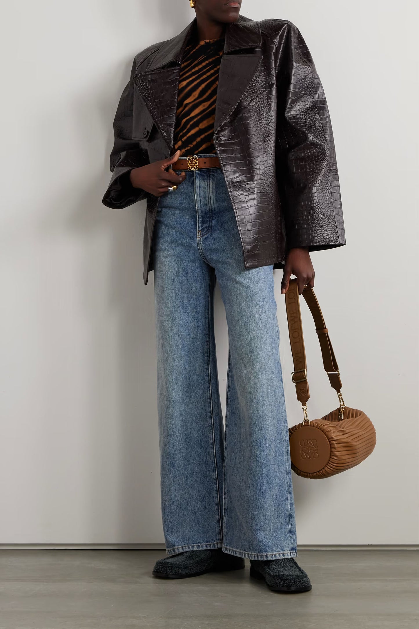 High-rise Wide-leg Jeans