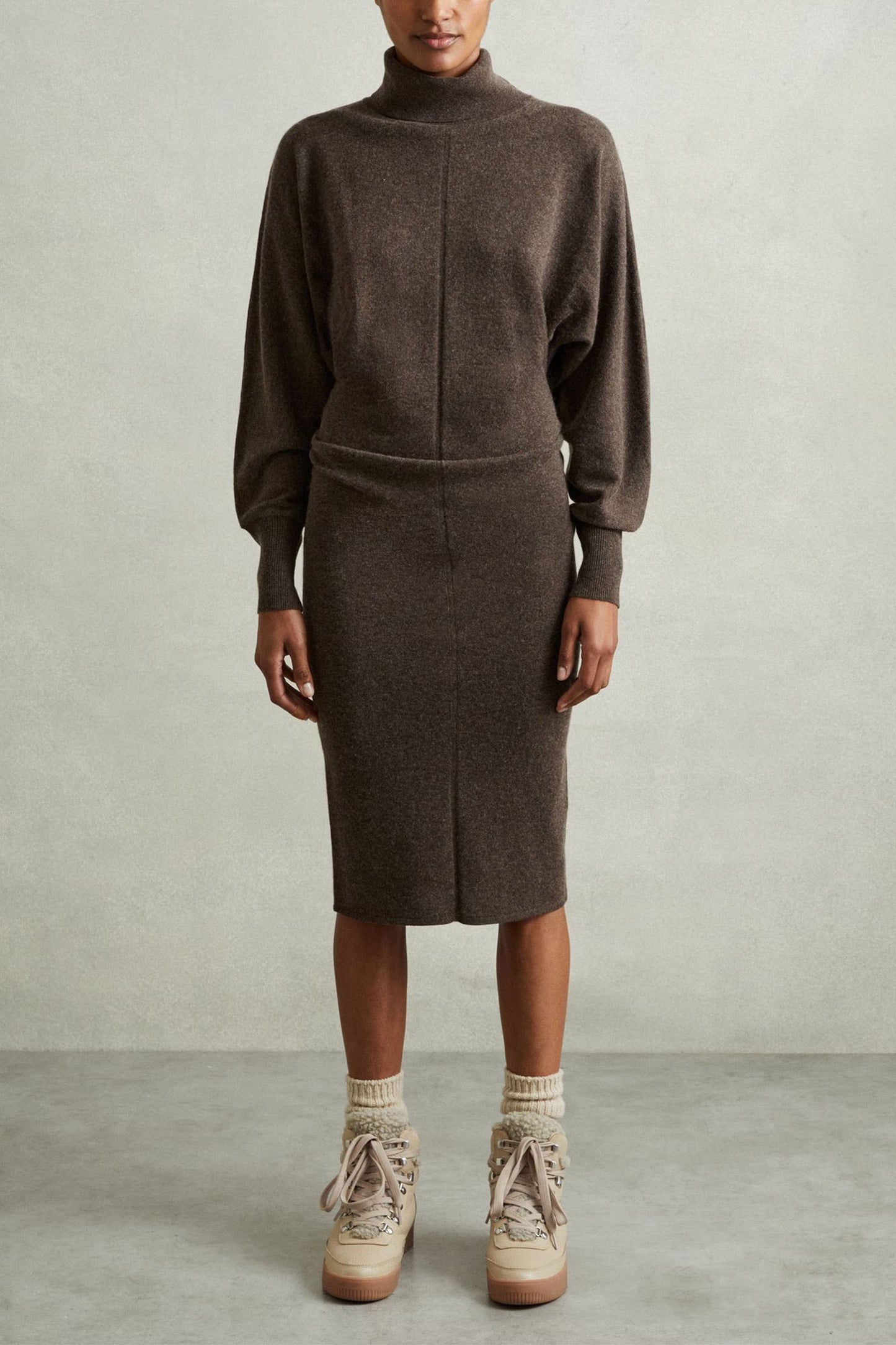 Jumper Dress with Wool and Cashmere