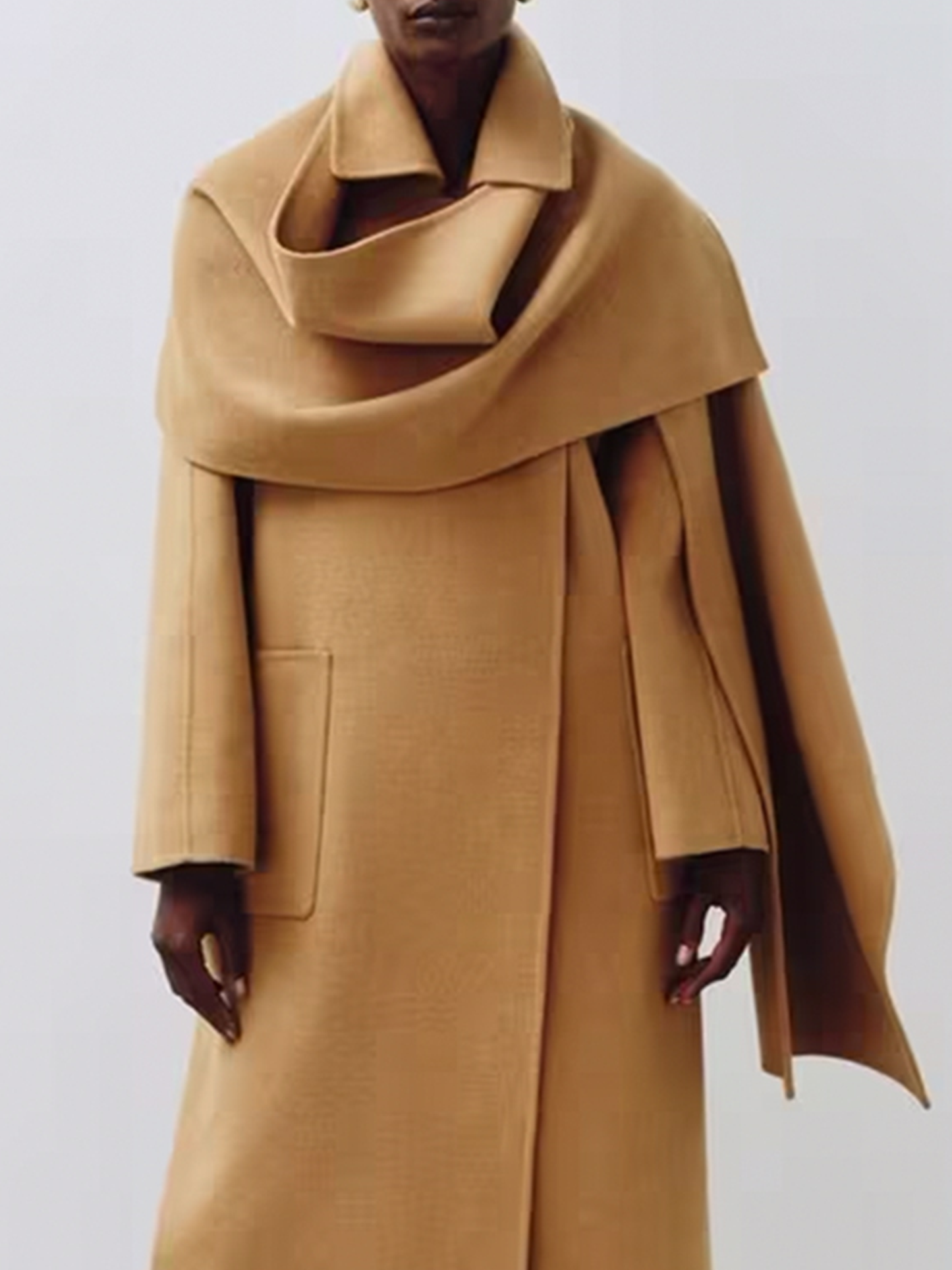 Scarf Coat, Camel