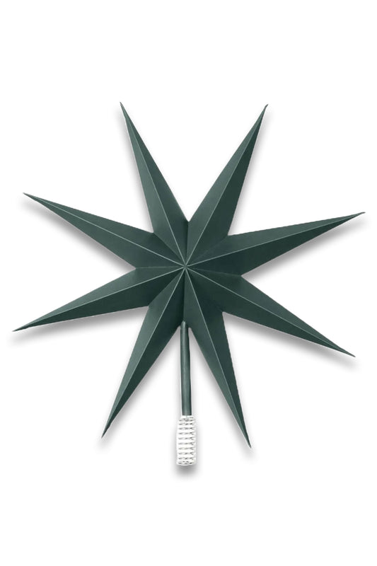 Deko Star Tree Topper Forest Green