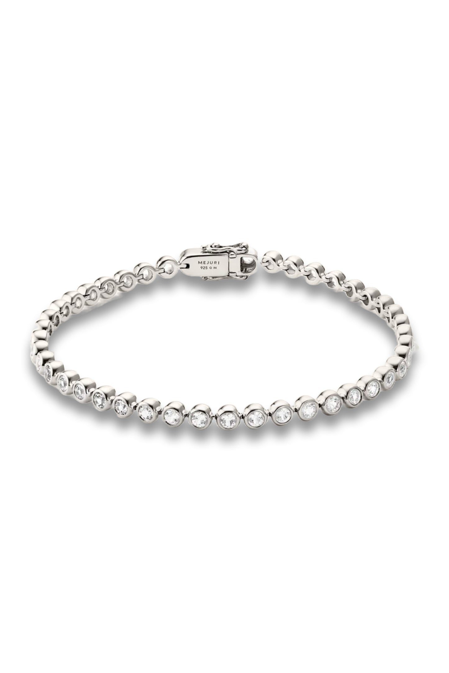 Zadie Bezel Lab Grown Sapphire Tennis Bracelet