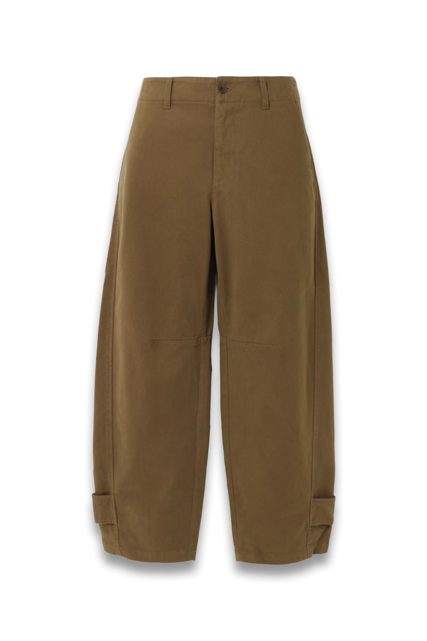 The Twisted Cotton-Twill Tapered Pants