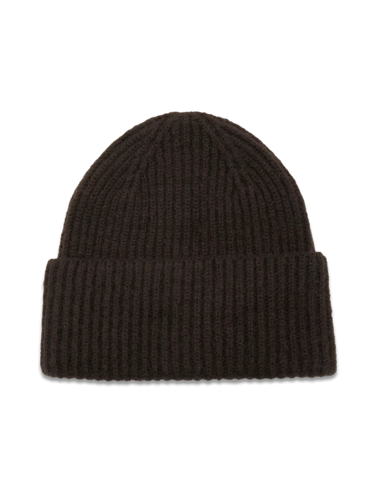 Denver Beanie Hat, Chocolate Brown