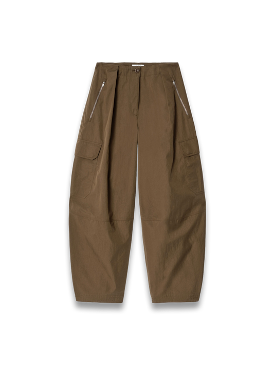 Utility Barrel-Leg Trousers