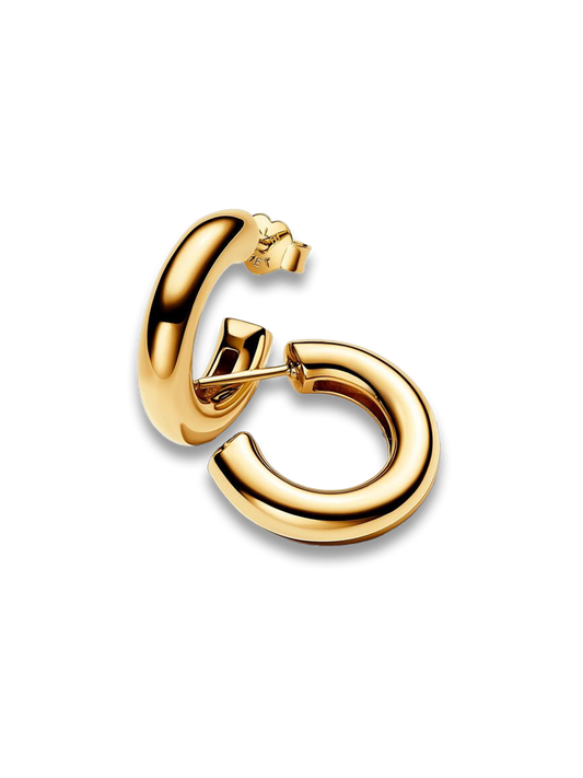 Round Open Hoop Earrings