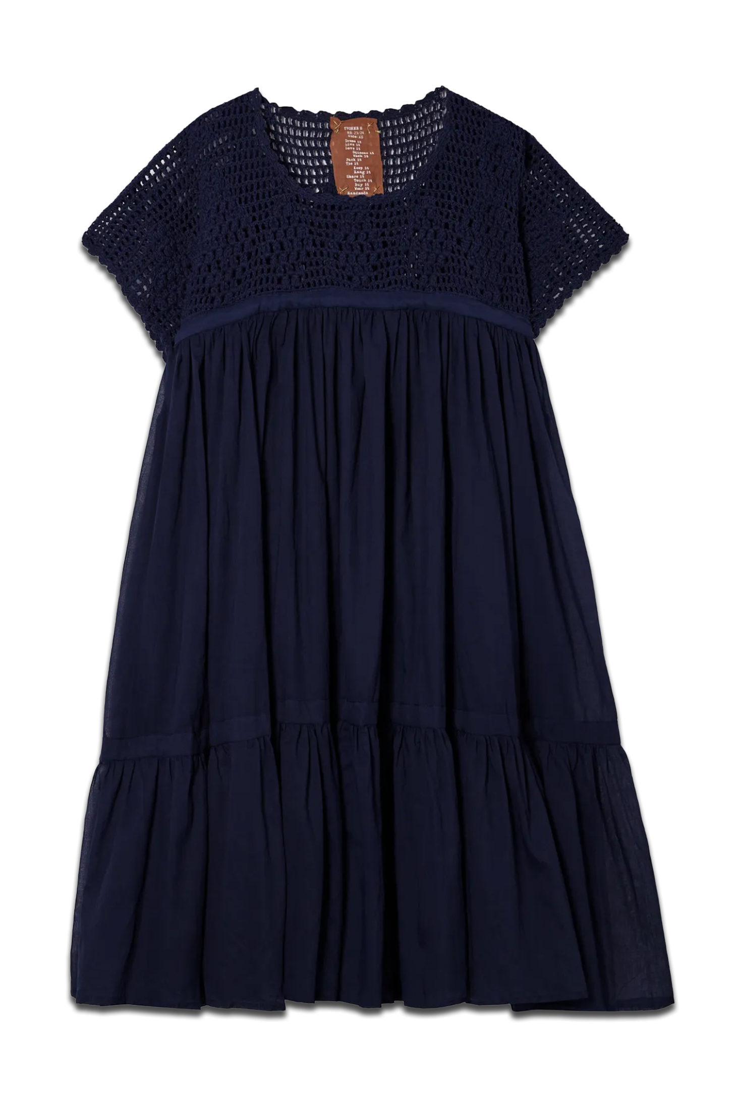 + NET SUSTAIN Wind Crochet And Cotton-Voile Mini Dress