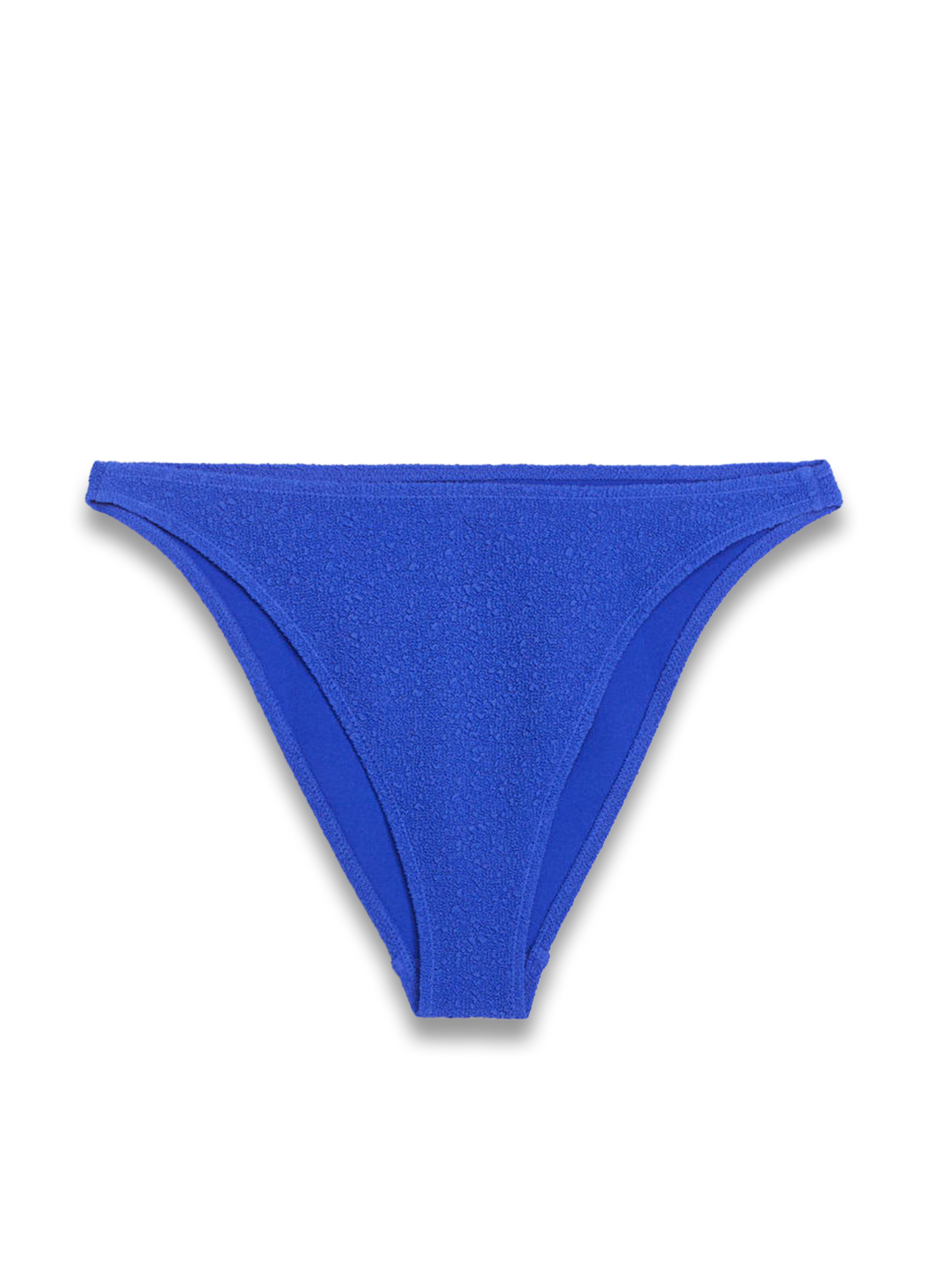 High-Waist Textured Bikini Briefs