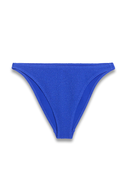 High-Waist Textured Bikini Briefs