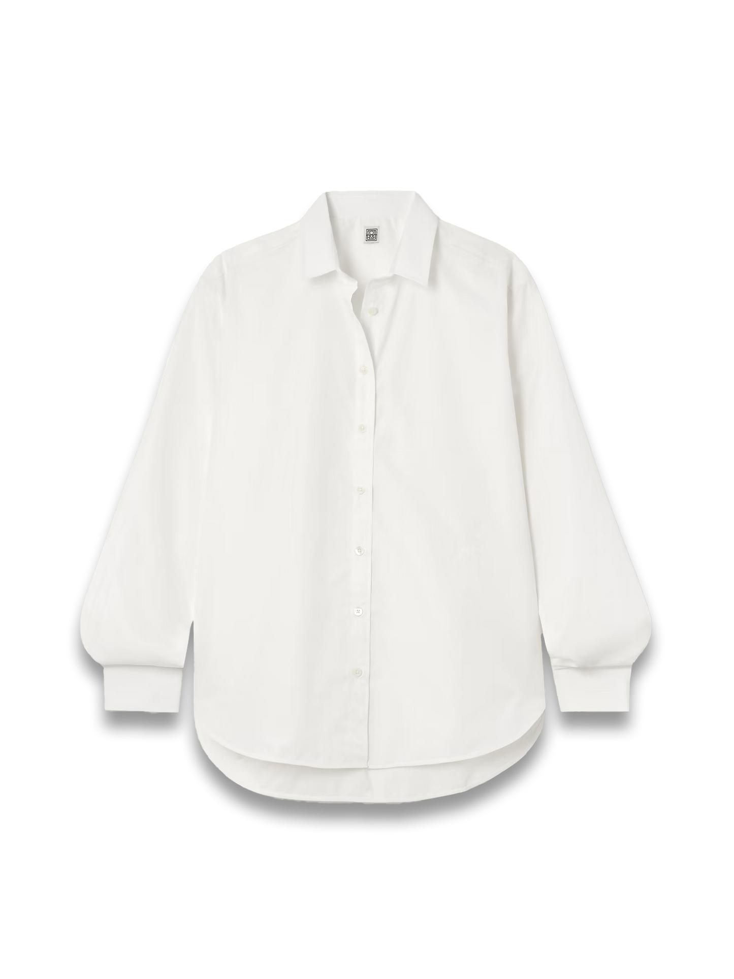 Oversized embroidered organic cotton-poplin shirt