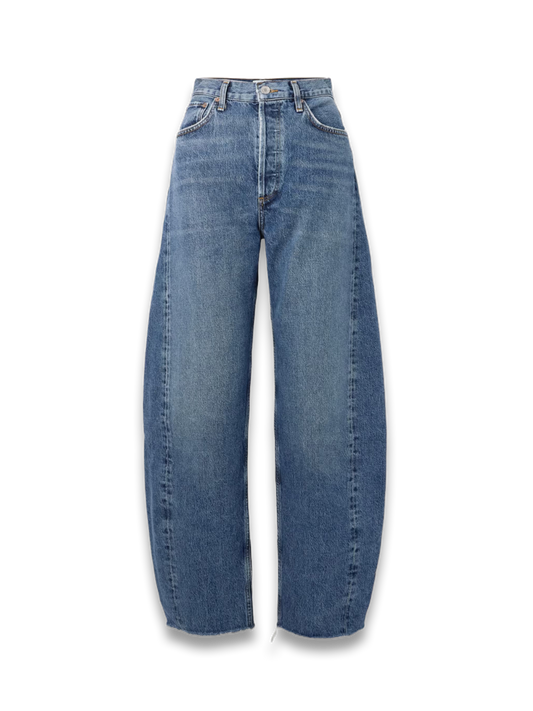 + NET SUSTAIN Luna Cropped High-Rise Tapered Organic Jeans