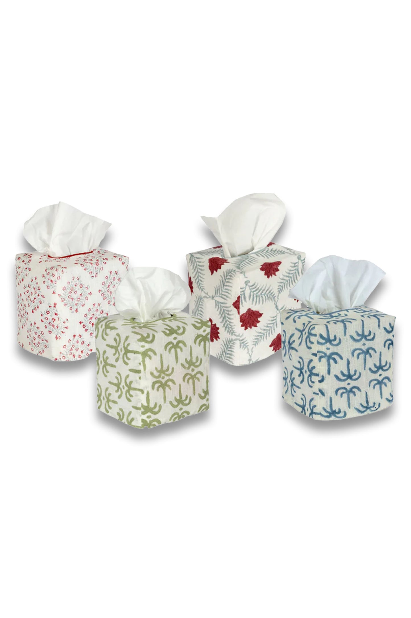 Square Linen Tissue Box Cover