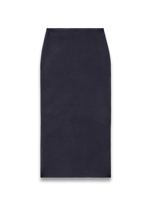 DOUBLE-FACED WOOL MAXI SKIRT