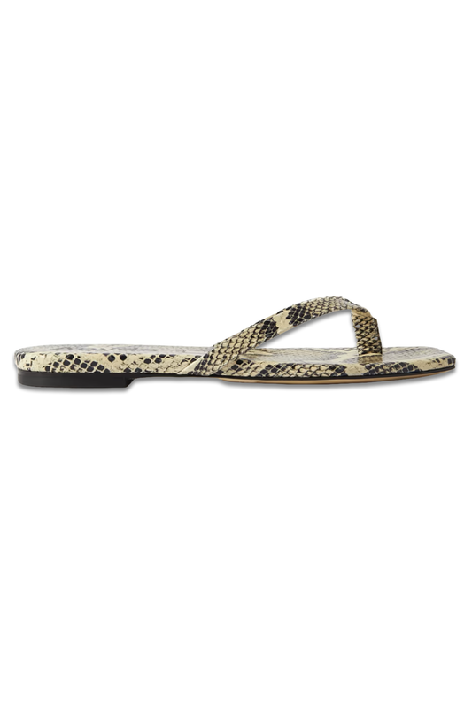 Renee Snake-Effect Leather Sandals