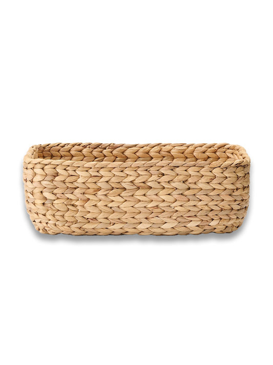 Water Hyacinth Rectangle Basket ‐ S