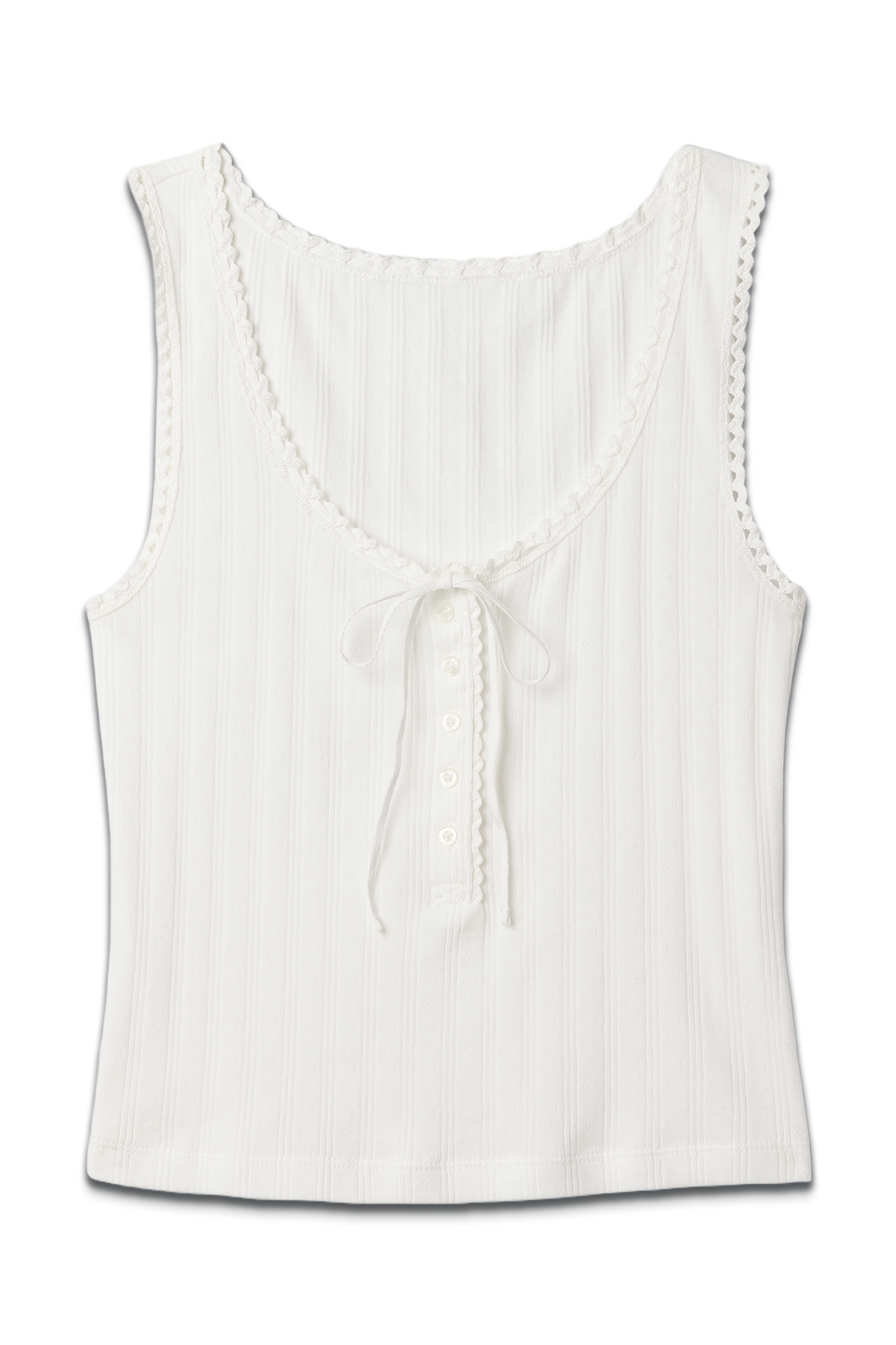 DÔEN Pointelle Sleeveless Vest