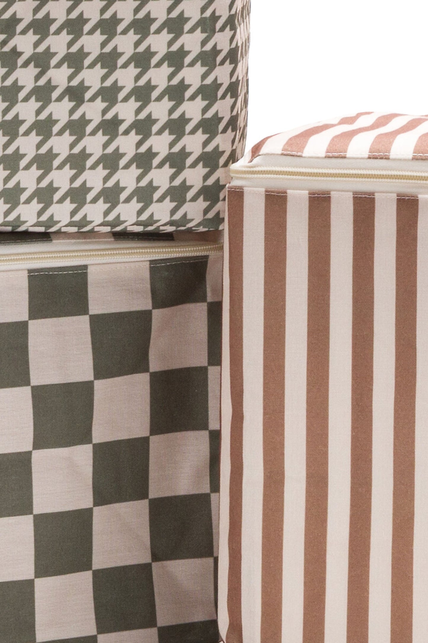 Set of 3 Sunny Polyester Storage Cubes