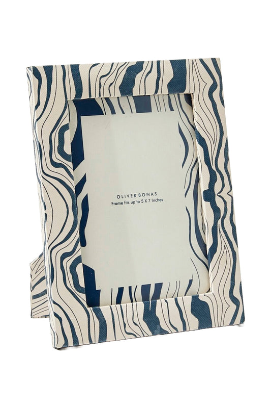 Kiri Marbled Blue Photo Frame 5x7"