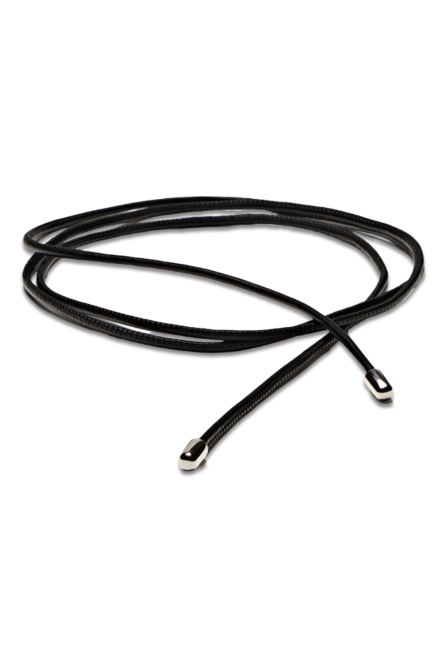 Leather Cord Belt With Knot Detail