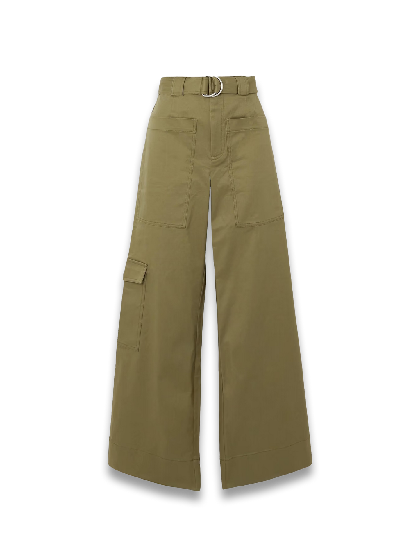 Cotton-blend twill cargo pants