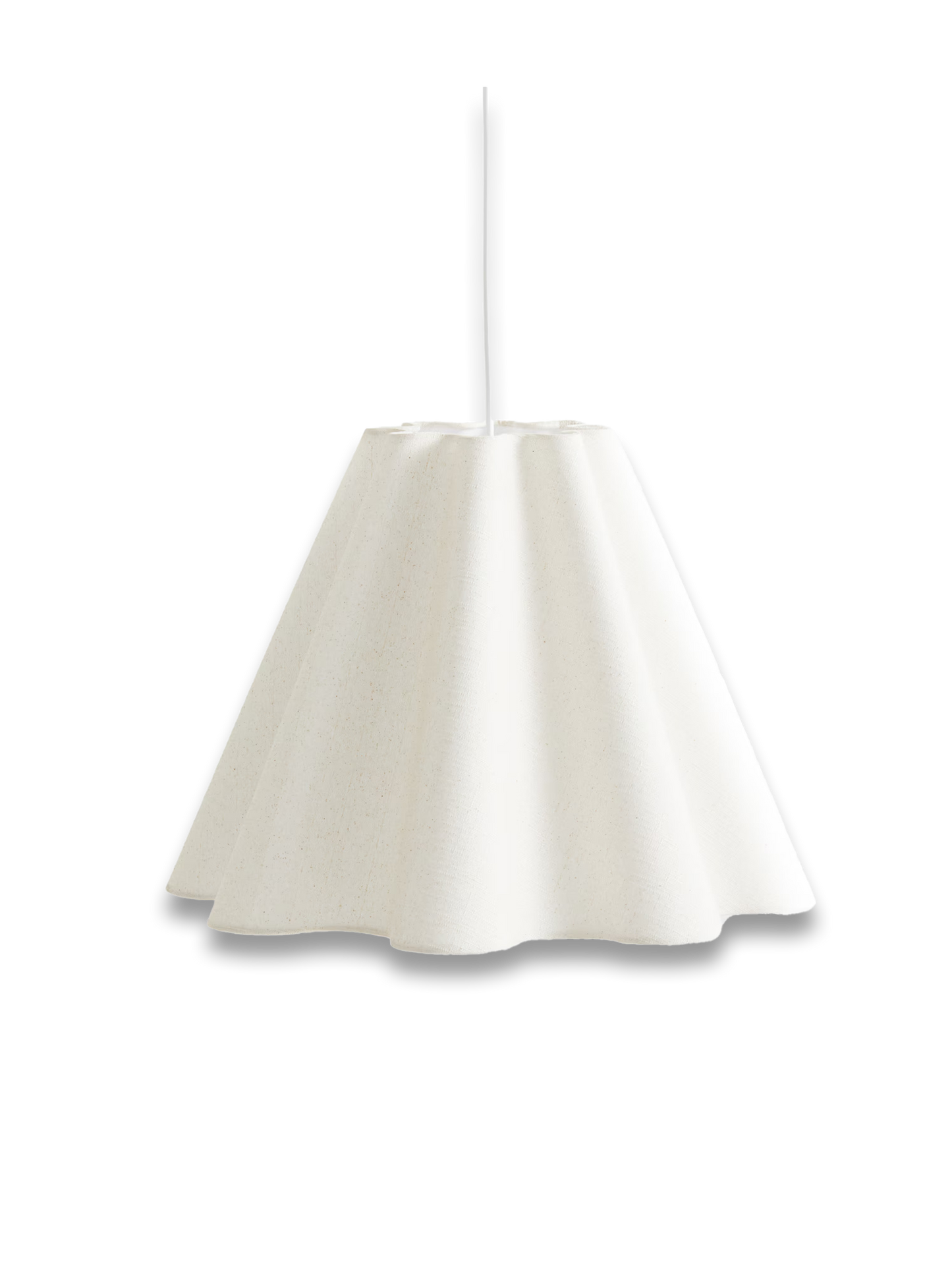 Linen-blend pendant light
