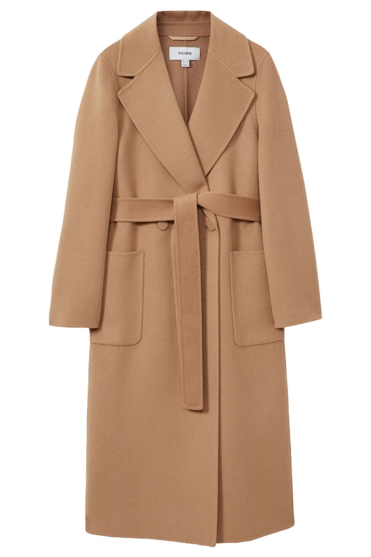 Wool Blend Double Breasted Blindseam Coat
