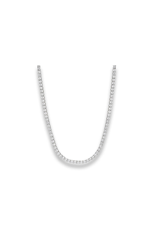 Lab Grown Sapphire Tennis Necklace