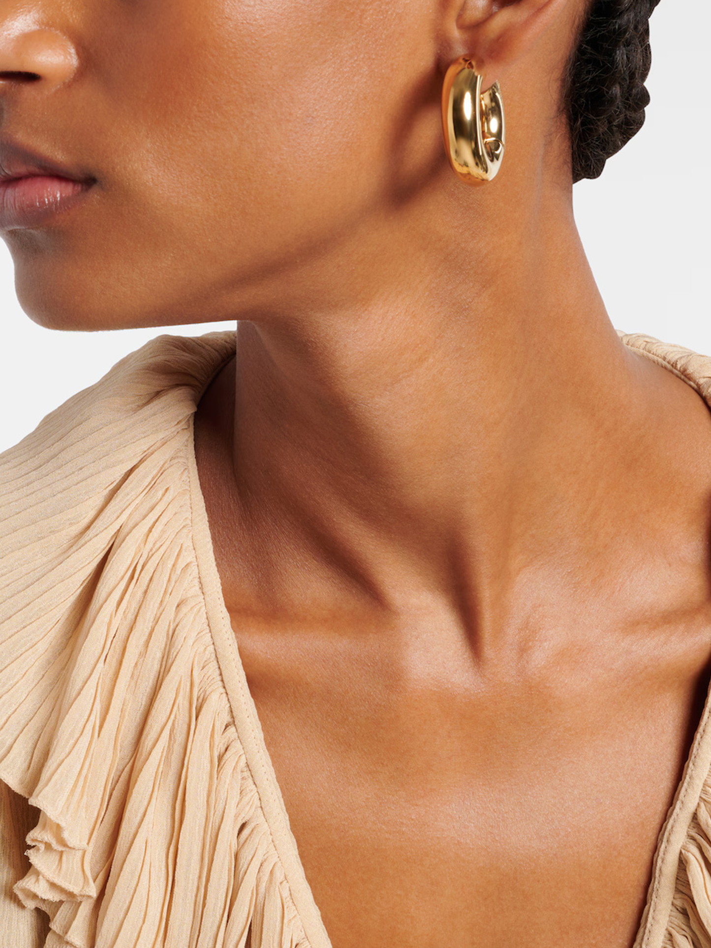 Tube hoop earrings