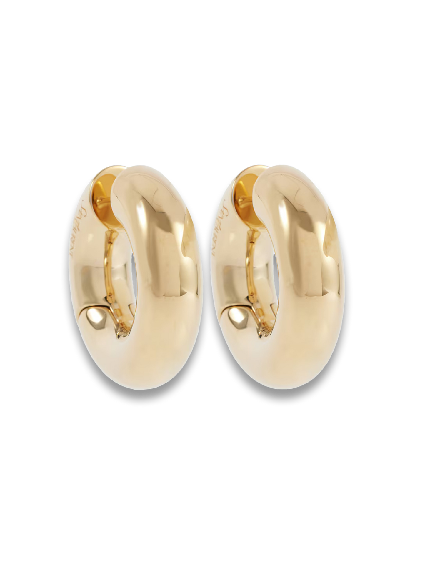 Tube hoop earrings
