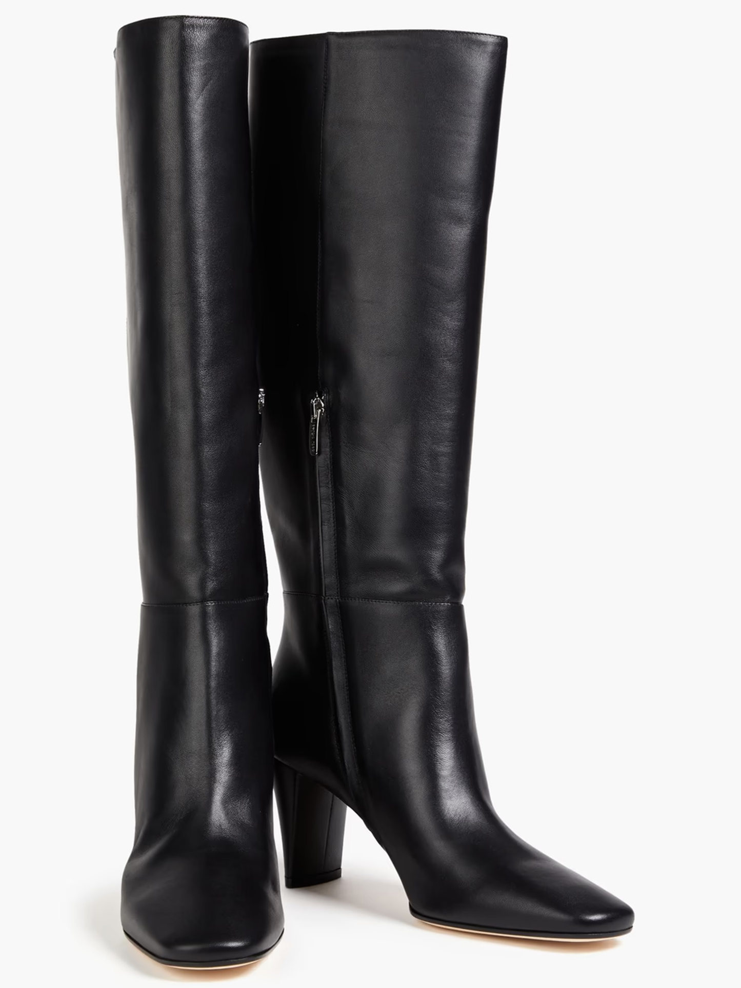 Leather knee boots