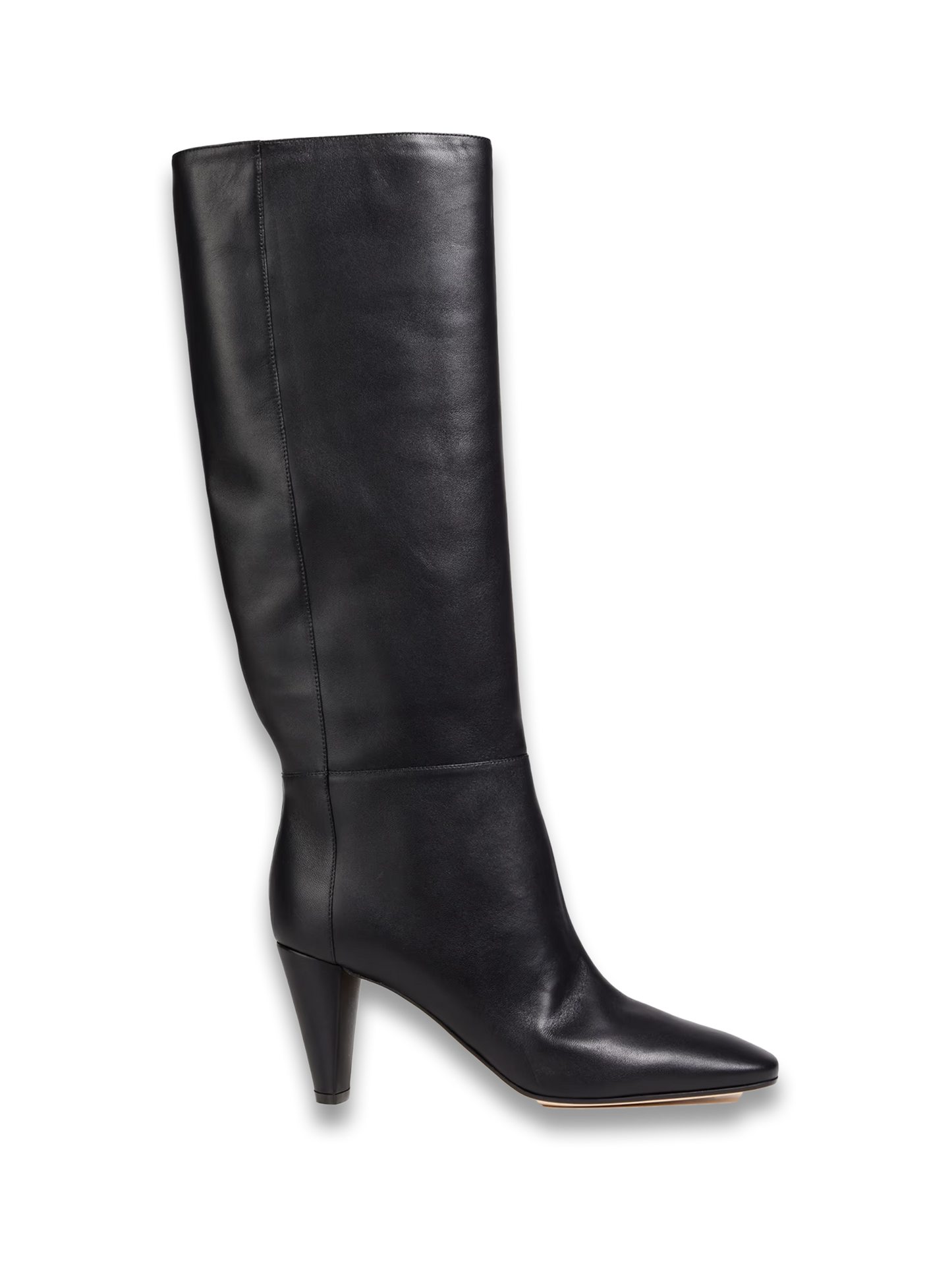 Leather knee boots