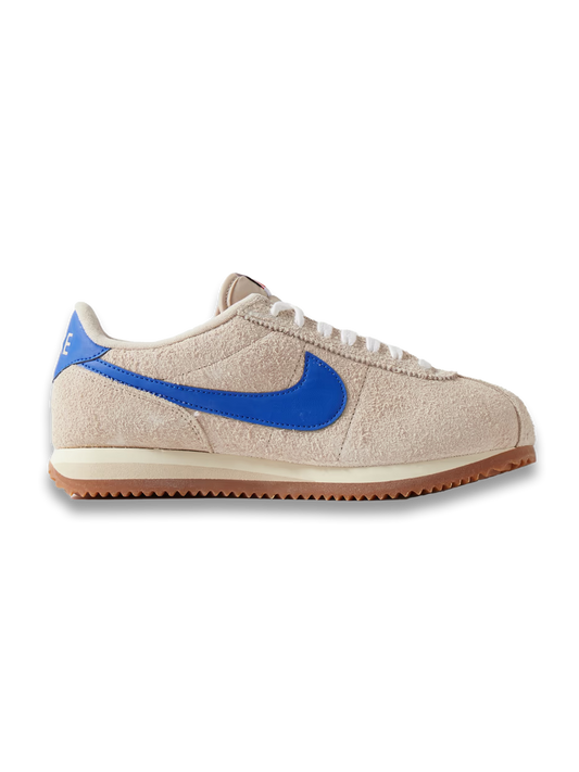 Cortez Vintage leather-trimmed brushed-suede sneakers