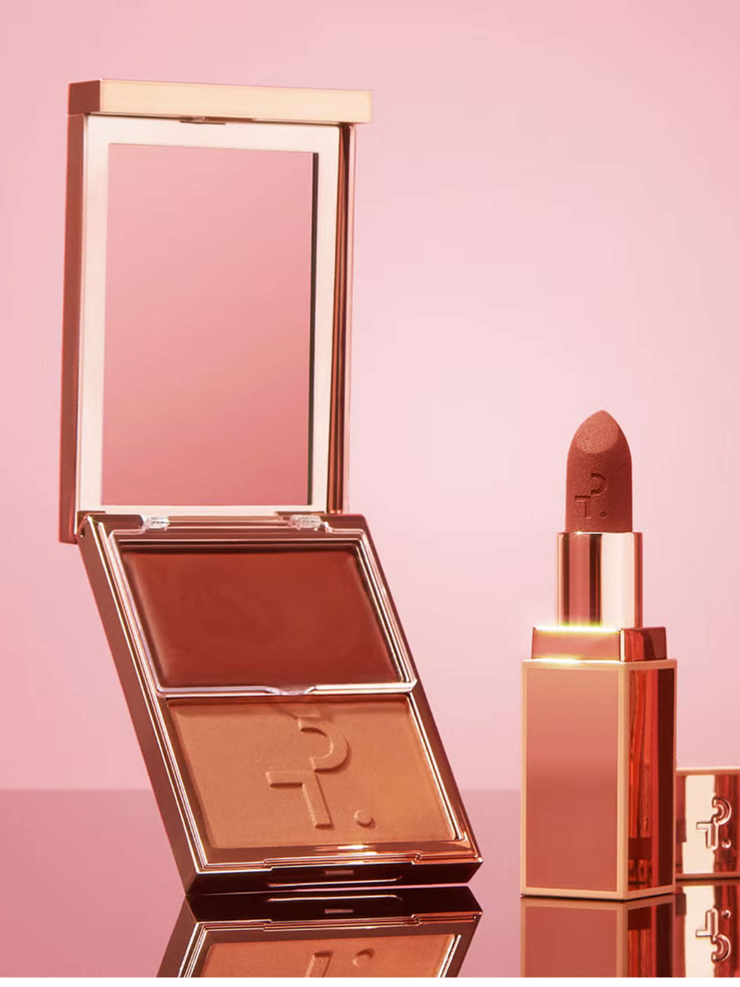 PATRICK TA Major Headlines Double-Take Cream and Powder Blush Duo (Various Shades)