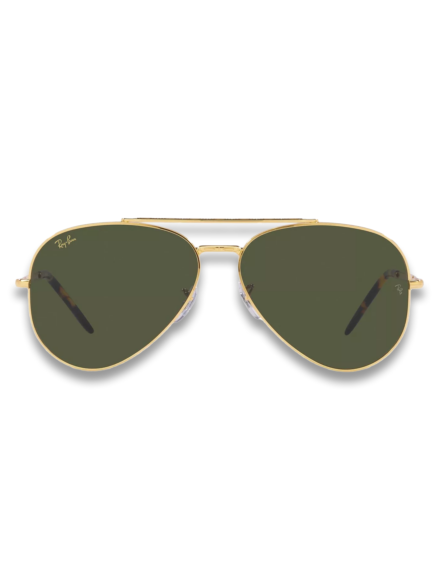 Ray-Ban RB3625 Unisex Aviator Sunglasses, Legend Gold/Green