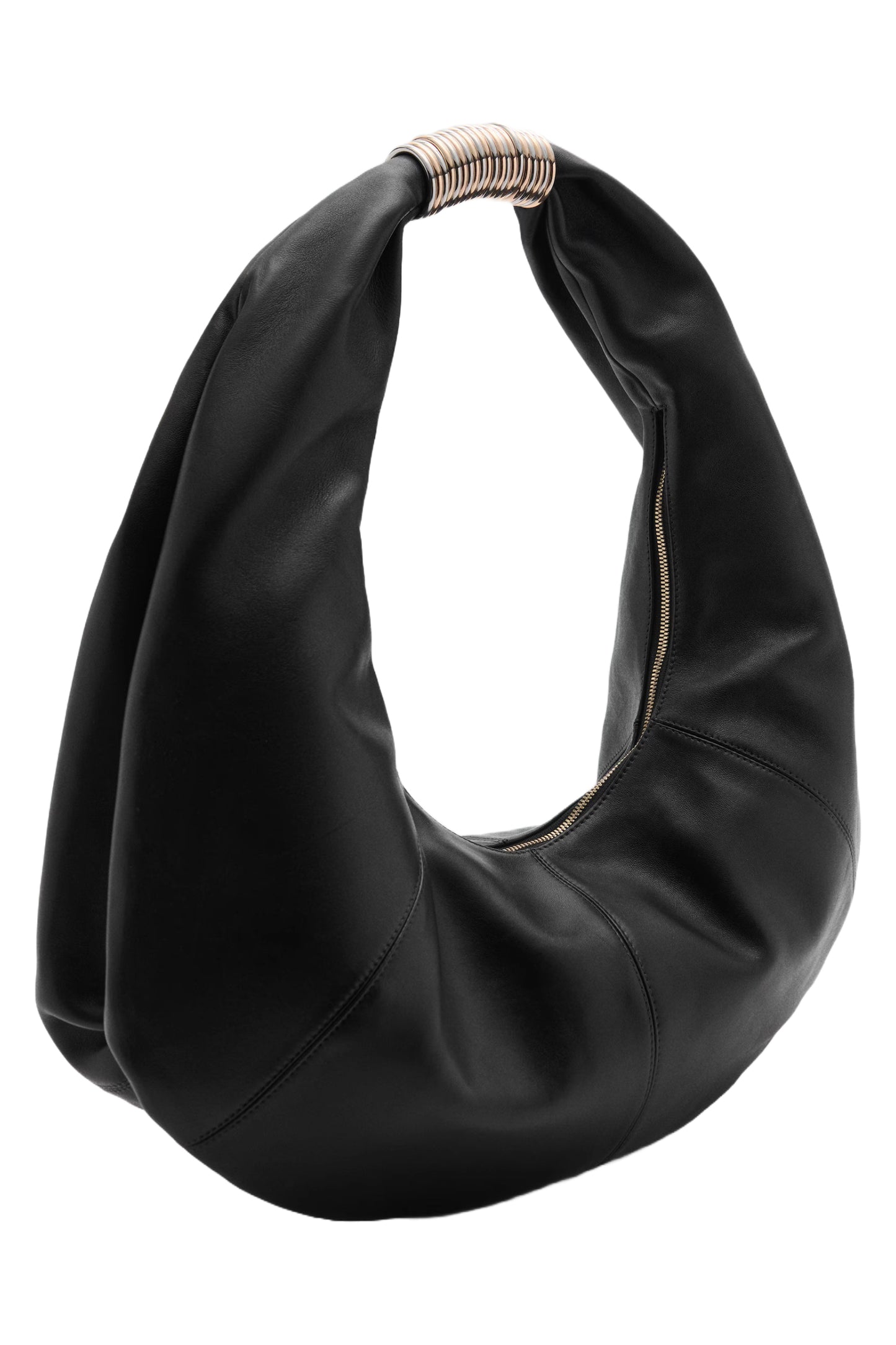 Leather Bag with Metallic Detail
