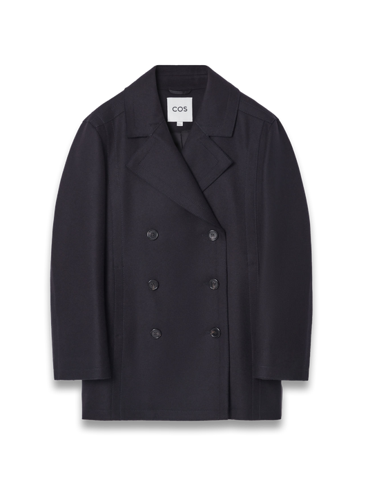 Relaxed Wool Pea Coat
