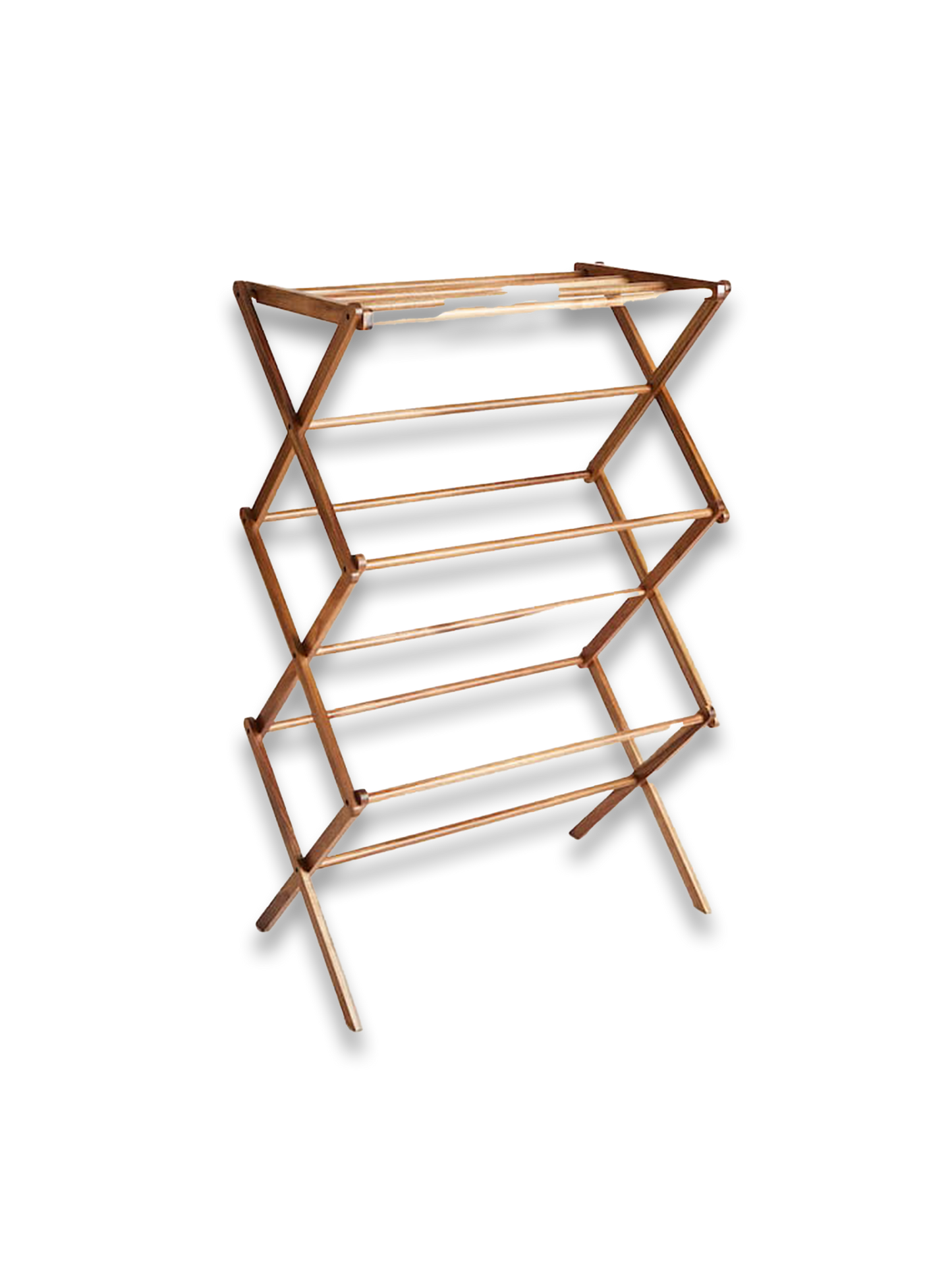 VERTICAL FOLDING WOODEN DRYING RACK