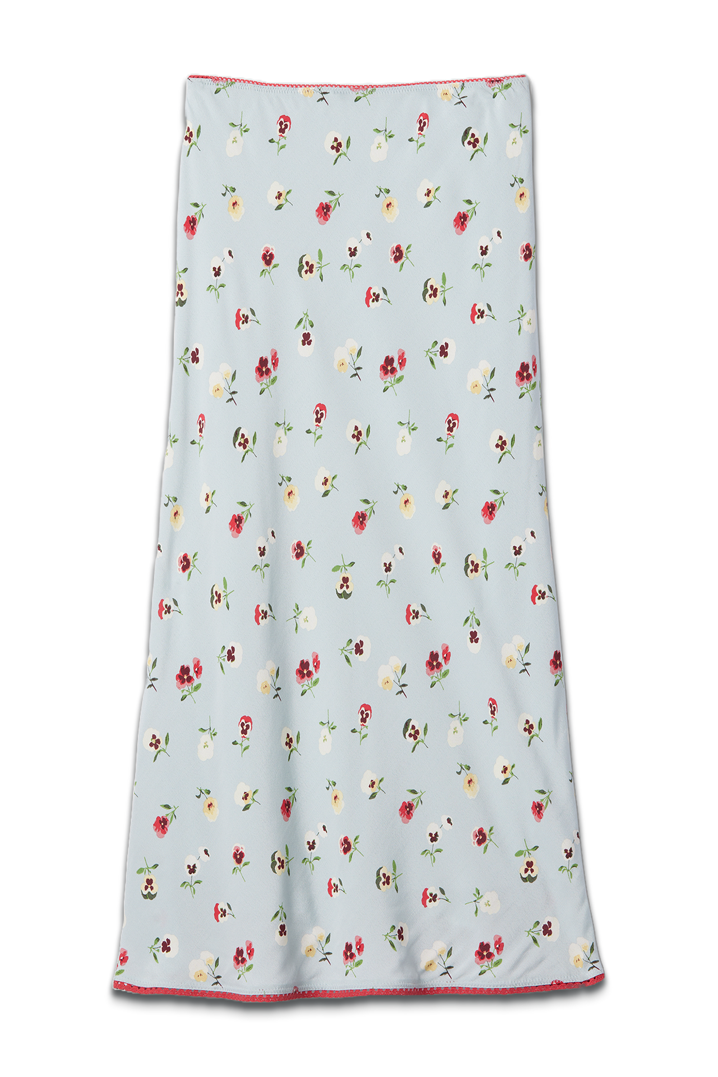 Blue Floral Maxi Skirt