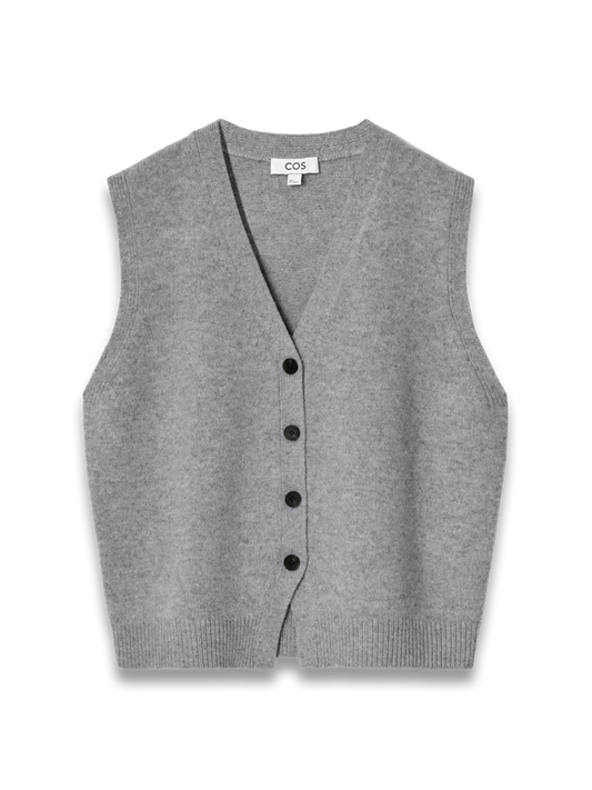 V-NECK MERINO WOOL WAISTCOAT