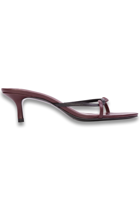 Black Suede Studio Fae Leather Sandals