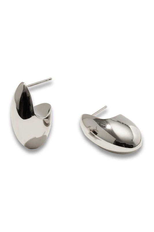 Pebble Earrings - Silver