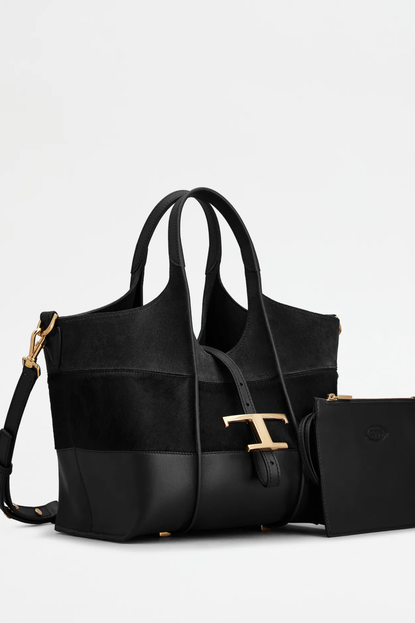 T Timeless Shopping Bag in Leather Mini