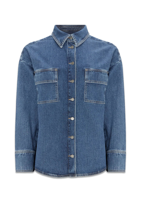 Indigo Oversized Denim Shirt
