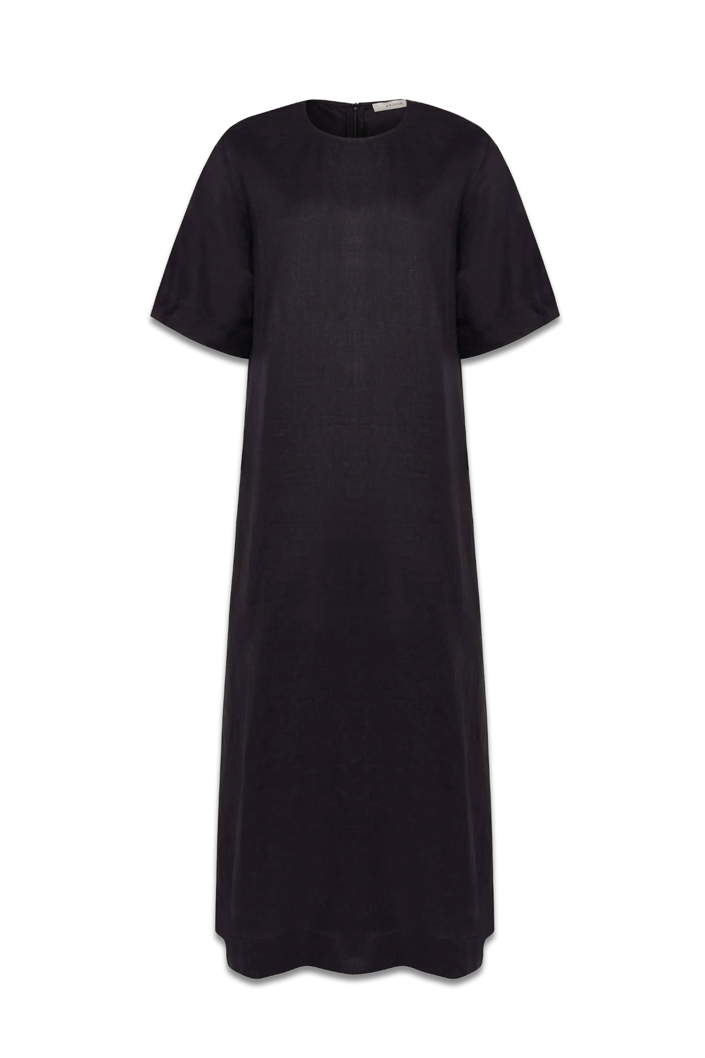 Mina Dress Black Linen