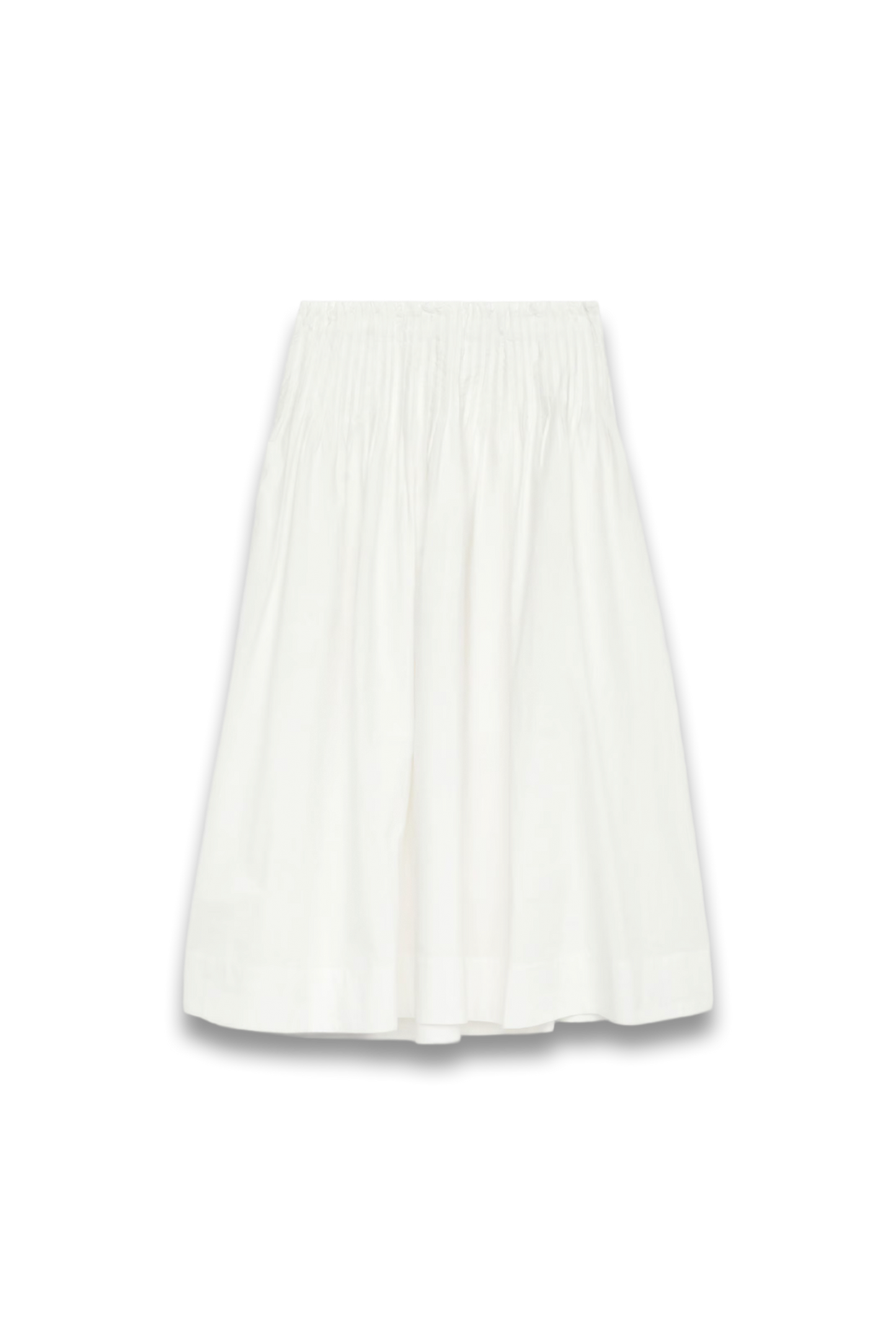 Pintuck Cotton Skirt